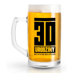 FUNNY BEER KUFEL 500ml 30 URODZINY