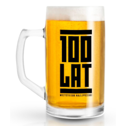 FUNNY BEER KUFEL 500ml 100 LAT