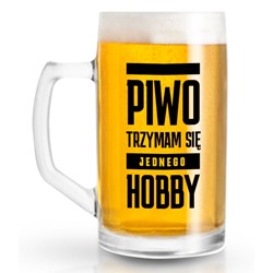 FUNNY BEER KUFEL 500ml PIWO - TRZYMAM SIĘ...
