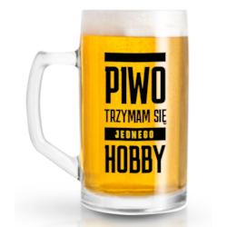 FUNNY BEER KUFEL 500ml PIWO - TRZYMAM SIĘ...