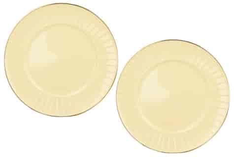 NINA CREAM TALERZ DESEROWY 21cm KOMPLET 2SZT