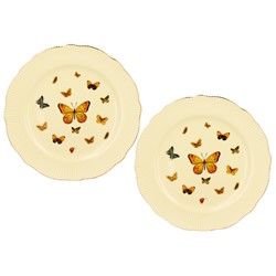 MOTYLKI TALERZ DESEROWY 20,5cm KOMPLET 2SZT