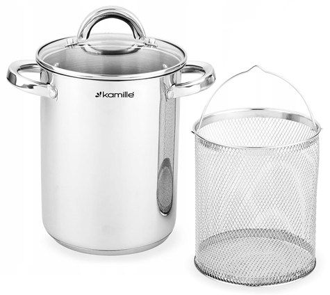 GARNEK STALOWY DO SZPARAGÓW FRYTEK 3EL 4L KM5850