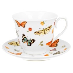 BUTTERFLIES FILIŻANKA ZE SPODKIEM 1+1 250ml