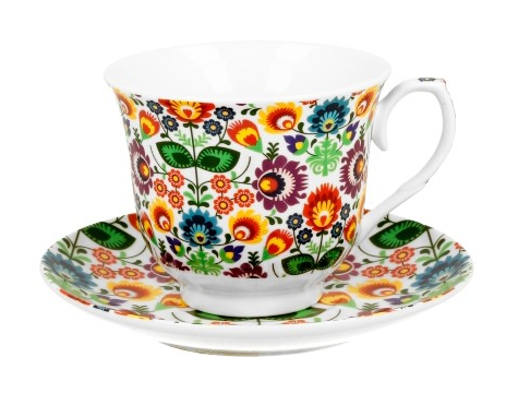 ŁOWICZ FILIŻANKA ZE SPODKIEM 1+1 250ml