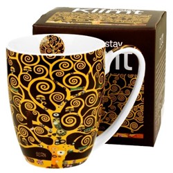 GUSTAV KLIMT TREE BROWN KUBEK W PUDEŁKU 380ml
