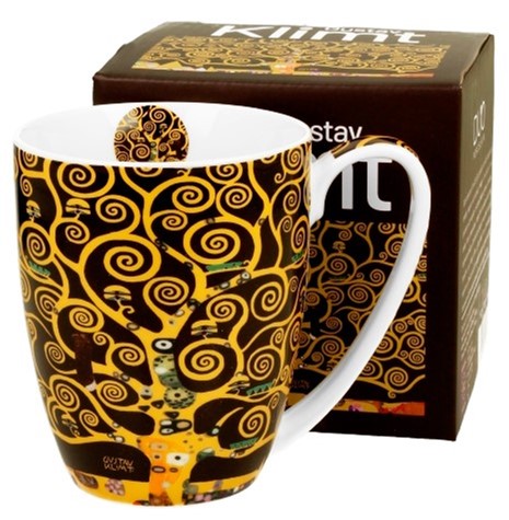 GUSTAV KLIMT TREE BROWN KUBEK W PUDEŁKU 380ml
