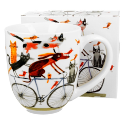 PSI ŚWIAT NA ROWERZE KUBEK KUBAS W PUDEŁKU 1000ml