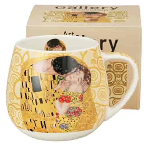 THE KISS ECRU KUBEK BARYŁKA W PUDEŁKU 430ml