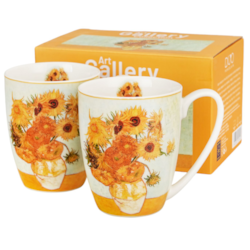 SUNFLOWERS KUBEK KOMPLET 2EL W PUDEŁKU 360ml