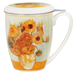 SUNFLOWERS KUBEK ZAPARZACZ W PUDEŁKU 360ml