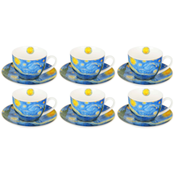 STARRY NIGHT KOMPLET FILIŻANEK 6+6 270ml