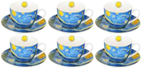 STARRY NIGHT KOMPLET FILIŻANEK 6+6 270ml