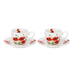 CLASSIC POPPIES ESPRESSO KPL FILIŻANEK 2+2 110ml