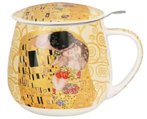 THE KISS ECRU KUBEK ZAPARZACZ BARYŁKA 430ml