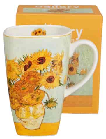 SUNFLOWERS KUBEK KUBAS KWADRAT W PUDEŁKU 650ml