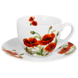 CLASSIC POPPIES FILIŻANKA ZE SPODKIEM 1+1 270ml