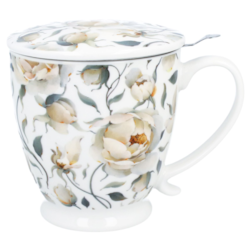 ENGLISH ROSES WHITE KUBEK ZAPARZAC NA STOPCE 500ml