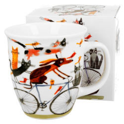 PSI ŚWIAT NA ROWERZE KUBEK W PUDEŁKU 650ml