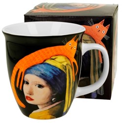KOCI ŚWIAT DZIEWCZYNA KUBEK W PUDEŁKU 650ml