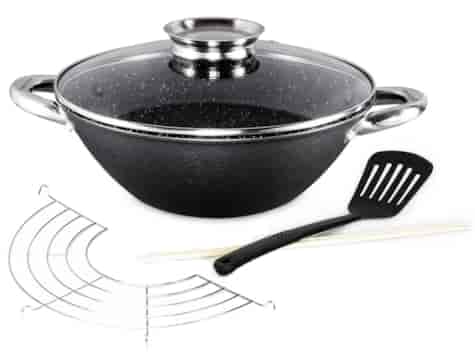 PATELNIA WOK ŻELIWNA 32cm KM4807MR
