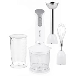 BLENDER RĘCZNY 400W KOMPLET 5EL KM6746 BIAŁY