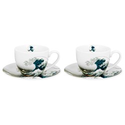 HOKUSAI WAVE KOMPLET FILIŻANEK 2+2 280ml