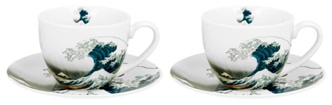 HOKUSAI WAVE KOMPLET FILIŻANEK 2+2 280ml