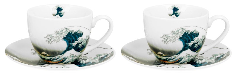 HOKUSAI WAVE KOMPLET FILIŻANEK 2+2 280ml