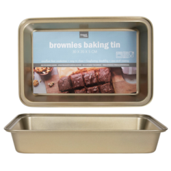 GOLD BLACHA FORMA 30x20x5cm 22277500 BROWNIE