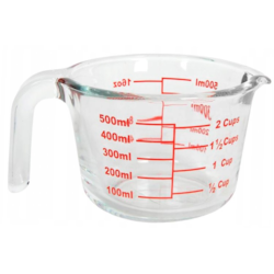 POJEMNIK SZKLANY Z MIARKĄ  500ml 22277574