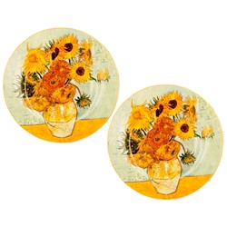 SUNFLOWERS TALERZ DESEROWY 21cm KOMPLET 2SZT