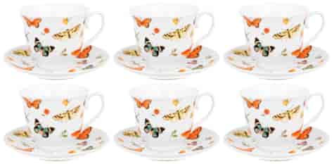 BUTTERFLIES CR KOMPLET FILIŻANEK 6+6 250ml