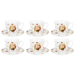 PIWONIE CR KOMPLET FILIŻANEK 6+6 250ml