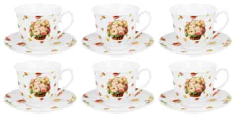 PIWONIE CR KOMPLET FILIŻANEK 6+6 250ml