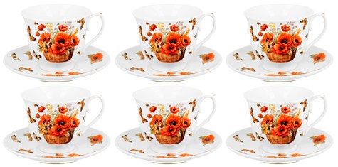 MAKI KOMPLET FILIŻANEK 6+6 250ml