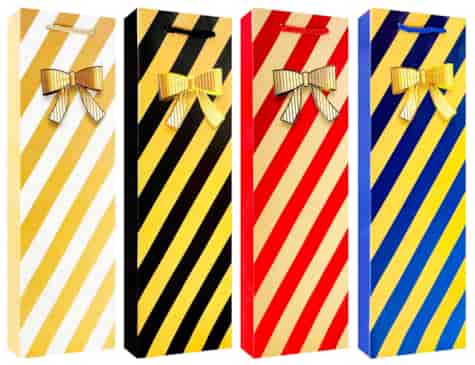 TOREBKA PREZENTOWA 12x9x35cm WINO JUS-3430