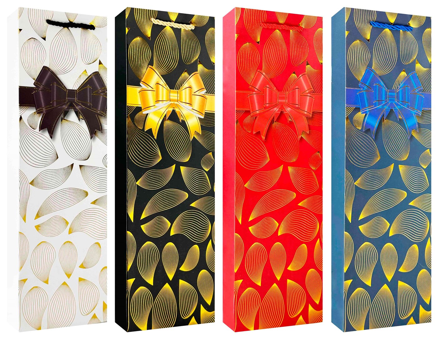 TOREBKA PREZENTOWA 12x9x35cm WINO JUS-3420