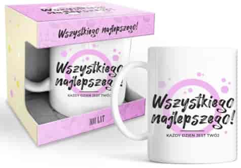 HAPPY DAY PINK KUBEK 320ml - WSZYSTKIEGO NAJ...