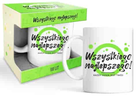 HAPPY DAY GREEN KUBEK 320ml - WSZYSTKIEGO NAJ...