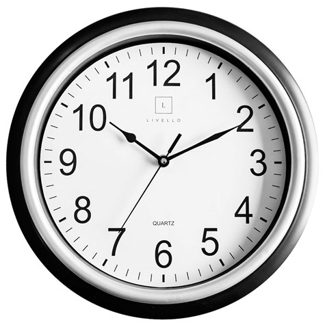 ZEGAR ŚCIENNY ZP31B CZARNY 33x33x4cm