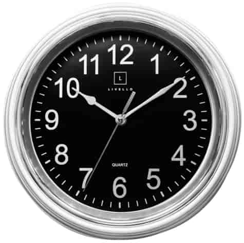 ZEGAR ŚCIENNY ZP30BCS SREBRNY 30x30x4cm