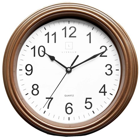 ZEGAR ŚCIENNY ZP30BR BRĄZOWY 30x30x4cm