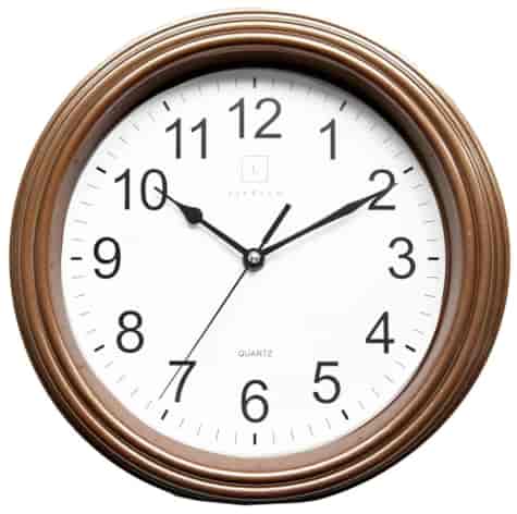 ZEGAR ŚCIENNY ZP30BR BRĄZOWY 30x30x4cm