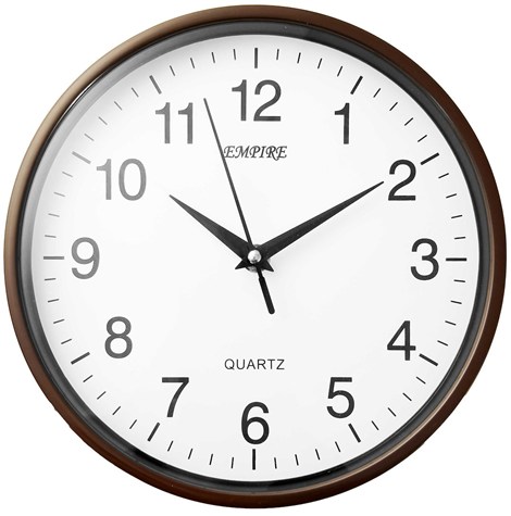 ZEGAR ŚCIENNY ZP27B BRĄZOWY 23x23x4cm