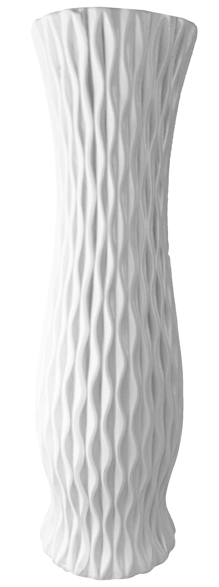 WAZON CERAMICZNY BW61 BIAŁY h-61cm