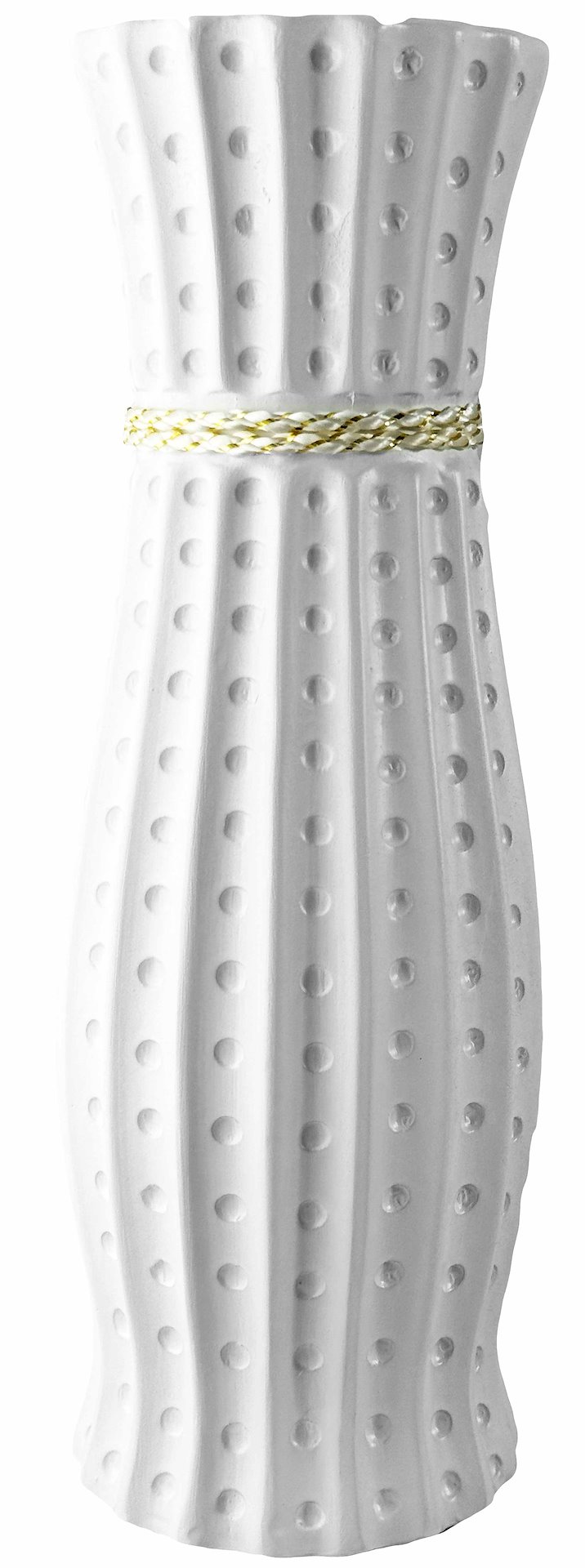 WAZON CERAMICZNY BW63 BIAŁY h-61cm