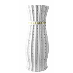 WAZON CERAMICZNY BW43 BIAŁY h-45,5cm