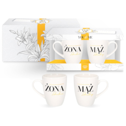 YOU AND ME ŚLUB KUBEK KPL 2EL 300ml ŻONA IDEALNA..