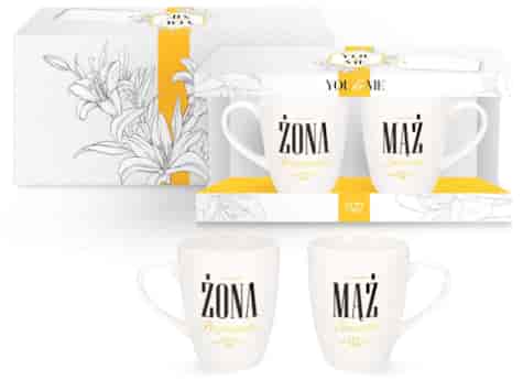 YOU AND ME ŚLUB KUBEK KPL 2EL 300ml ŻONA...